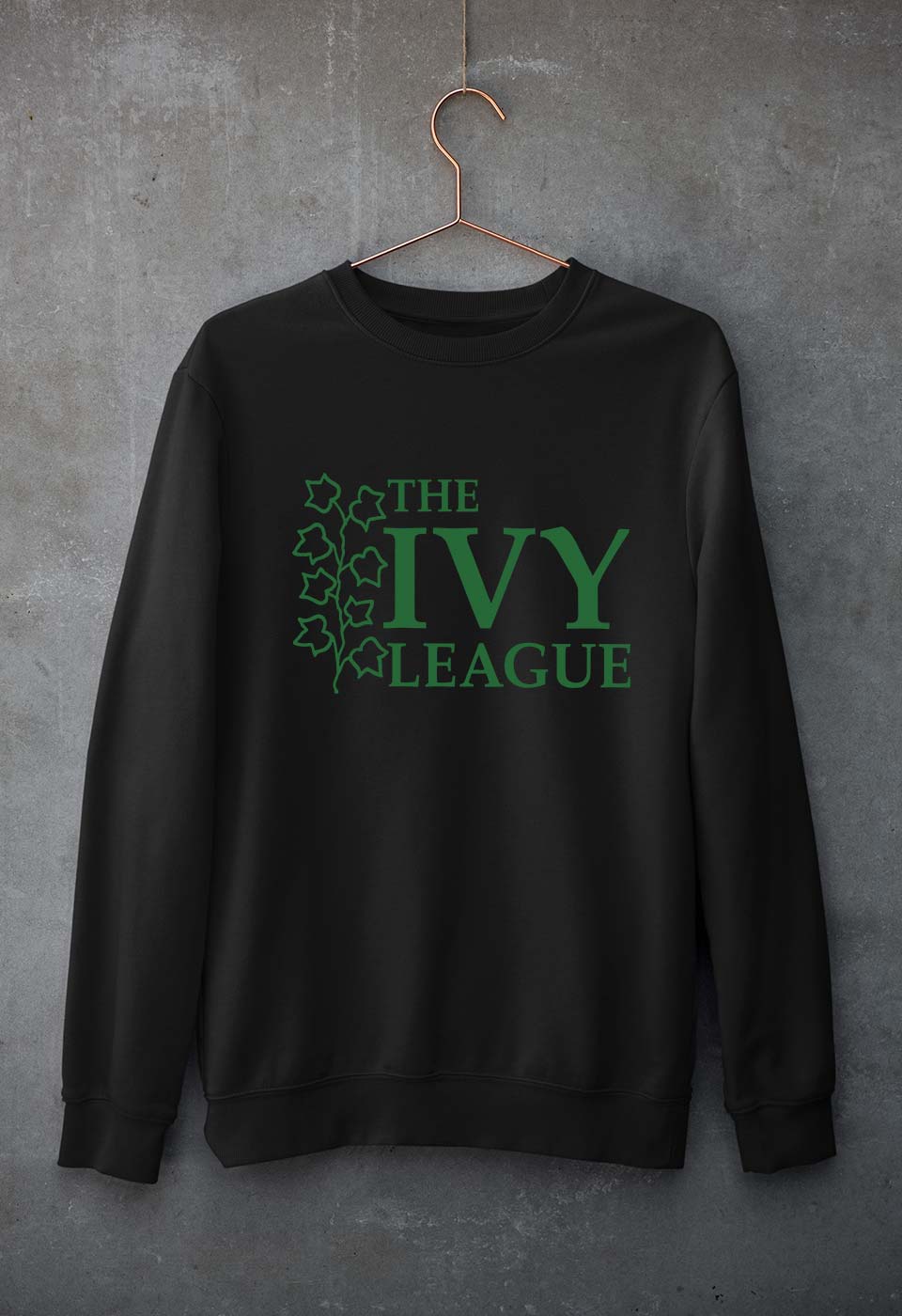 Ivy League Unisex Sweatshirt for Men/Women-Black-Ektarfa.online