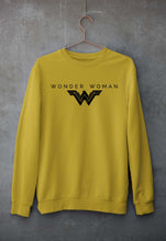 Load image into Gallery viewer, Wonder Woman Superhero Unisex Sweatshirt for Men/Women-S(40 Inches)-Mustard Yellow-Ektarfa.online
