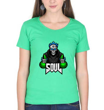 Load image into Gallery viewer, Battlegrounds Mobile India (BGMI) T-Shirt for Women-Flag Green-Ektarfa.online
