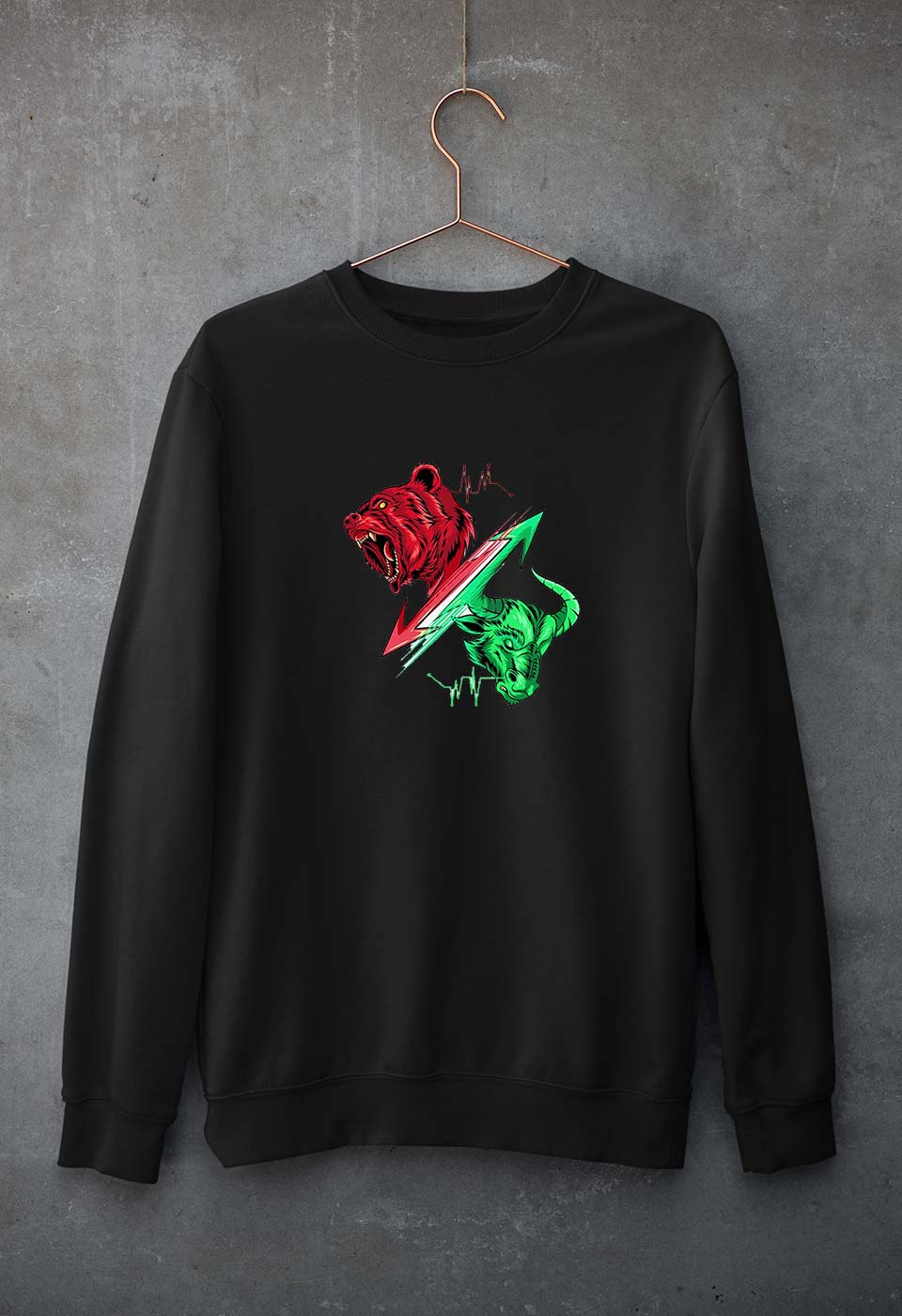 Share Market(Stock Market) Unisex Sweatshirt for Men/Women-Black-Ektarfa.online