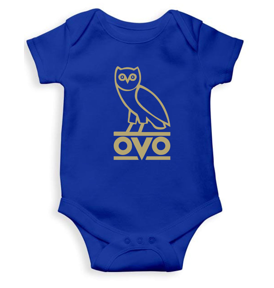 OVO Kids Romper For Baby Boy/Girl-0-5 Months(18 Inches)-Royal Blue-Ektarfa.online