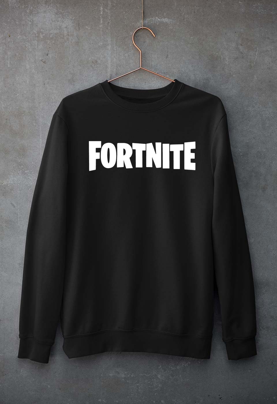 Fortnite Unisex Sweatshirt for Men/Women-Black-Ektarfa.online
