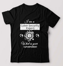 Load image into Gallery viewer, Cyber Security T-Shirt for Men-Black-Ektarfa.online
