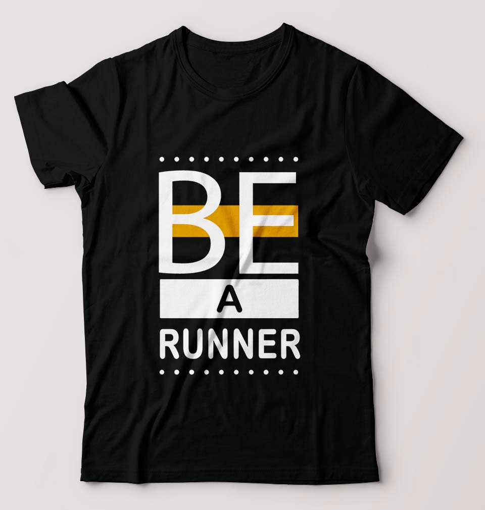Runner Running T-Shirt for Men-Black-Ektarfa.online