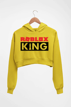Load image into Gallery viewer, Roblox Crop HOODIE FOR WOMEN-Mustard Yellow-Ektarfa.online
