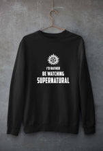Load image into Gallery viewer, Supernatural Unisex Sweatshirt for Men/Women-Black-Ektarfa.online
