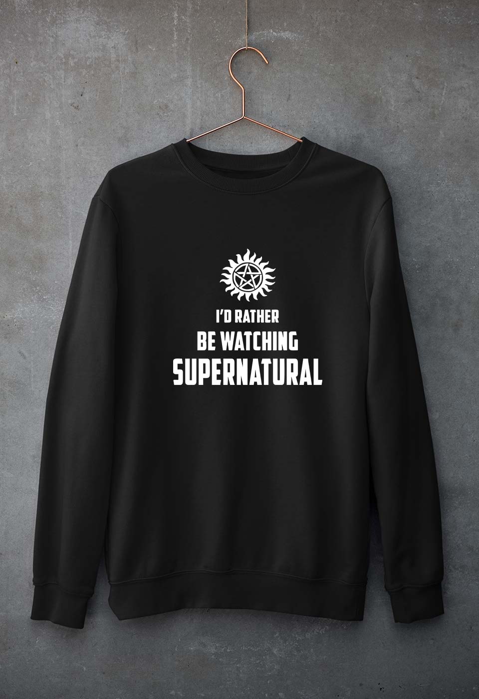 Supernatural Unisex Sweatshirt for Men/Women-Black-Ektarfa.online