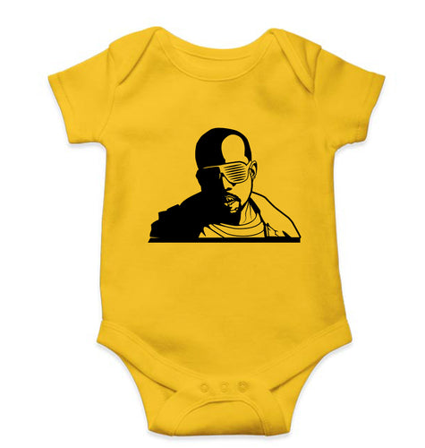Kanye West Kids Romper For Baby Boy/Girl-Yellow-Ektarfa.online