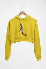 Load image into Gallery viewer, Michael Jordan Crop HOODIE FOR WOMEN-Mustard yellow-Ektarfa.online
