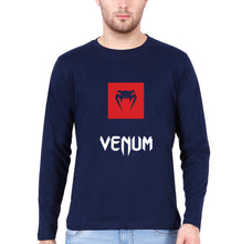 Load image into Gallery viewer, UFC Venum Full Sleeves T-Shirt for Men-Navy Blue-Ektarfa.online
