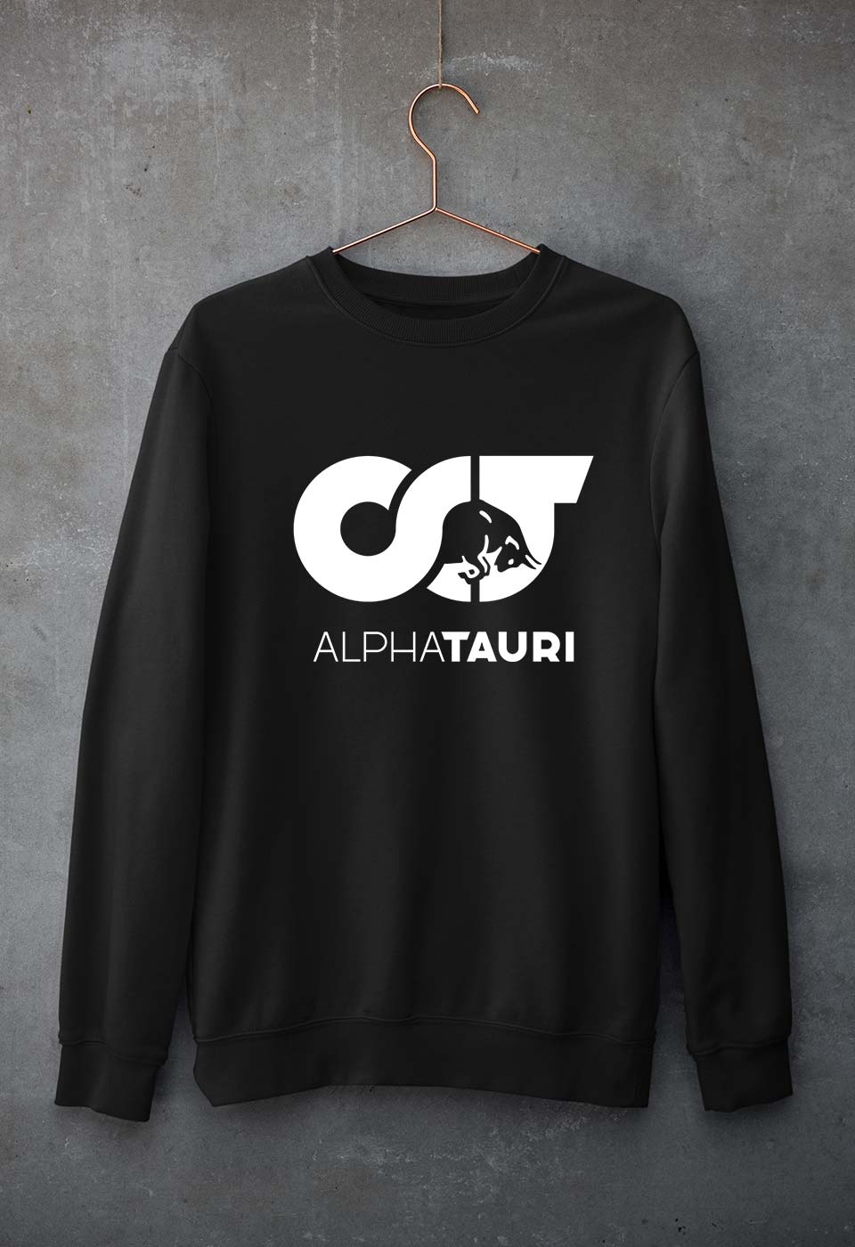 Scuderia AlphaTauri Unisex Sweatshirt for Men/Women-Black-Ektarfa.online