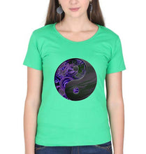 Load image into Gallery viewer, Yin Yang T-Shirt for Women-Flag Green-Ektarfa.online
