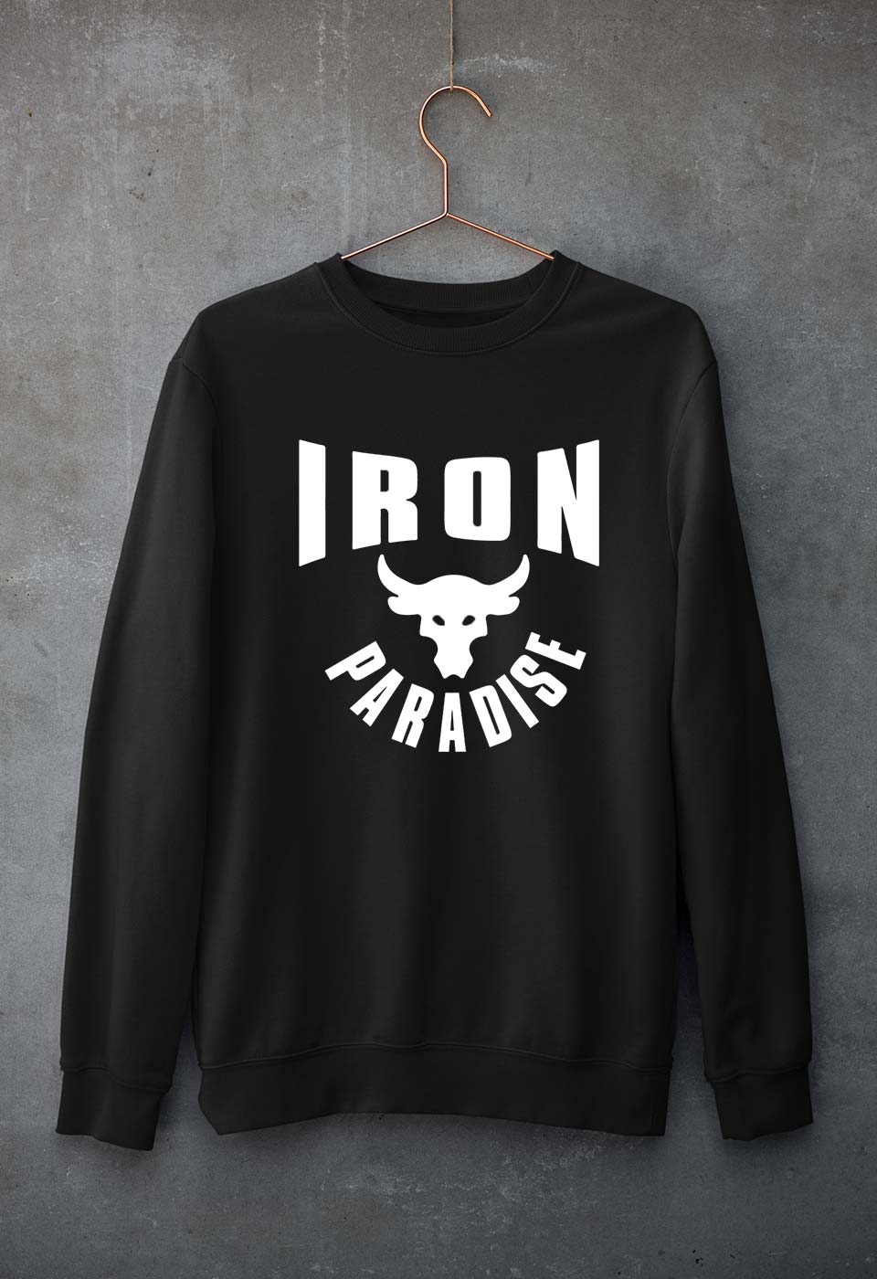 Iron Paradise Unisex Sweatshirt for Men/Women-Black-Ektarfa.online