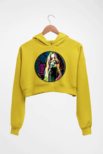 Load image into Gallery viewer, Janis Joplin Crop HOODIE FOR WOMEN-Mustard Yellow-Ektarfa.online
