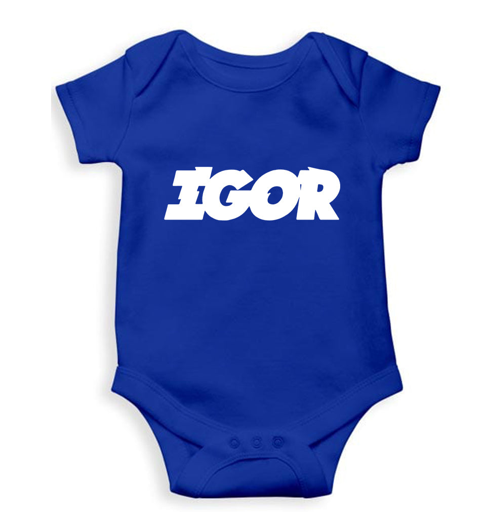 Igor Kids Romper For Baby Boy/Girl-0-5 Months(18 Inches)-Royal Blue-Ektarfa.online