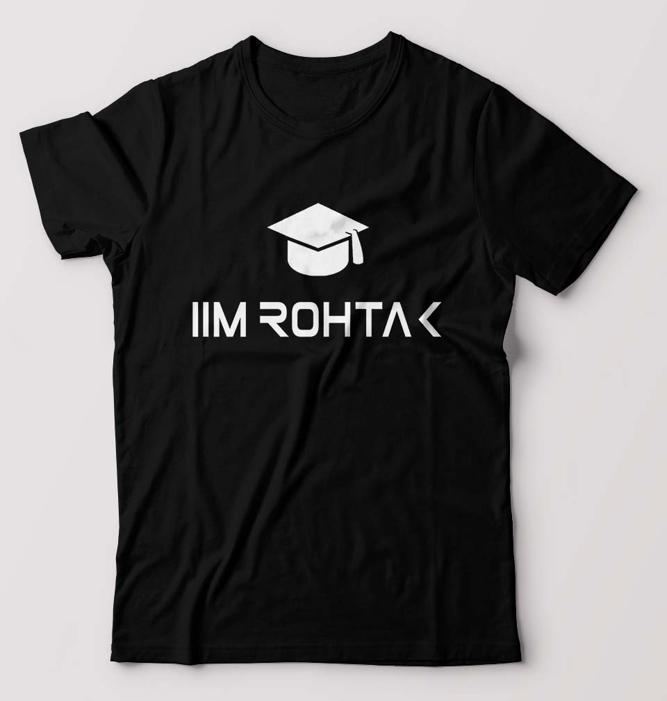 IIM Rohtak T-Shirt for Men-Black-Ektarfa.online