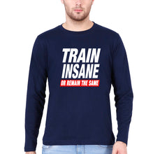 Load image into Gallery viewer, Gym Full Sleeves T-Shirt for Men-Navy Blue-Ektarfa.online
