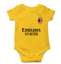 Load image into Gallery viewer, A.C. Milan 2021-22 Kids Romper For Baby Boy/Girl-Yellow-Ektarfa.online
