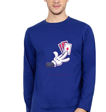 Load image into Gallery viewer, Poker Full Sleeves T-Shirt for Men-Royal Blue-Ektarfa.online
