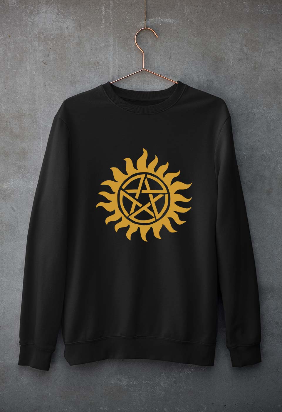 Supernatural Unisex Sweatshirt for Men/Women-Black-Ektarfa.online