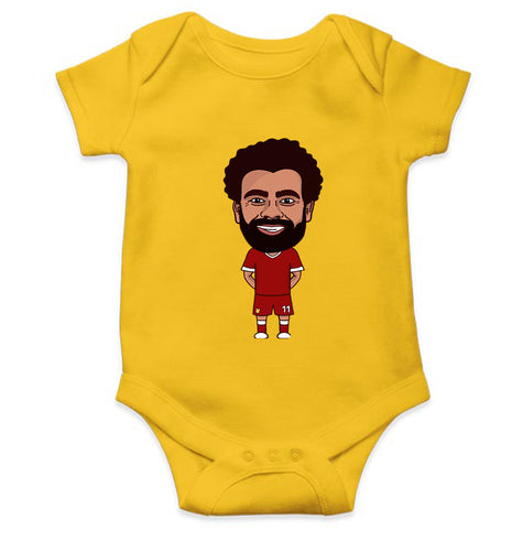 Mohamed Salah Kids Romper For Baby Boy/Girl-0-5 Months(18 Inches)-Yellow-Ektarfa.online