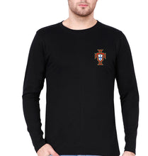 Load image into Gallery viewer, Portugal Football Full Sleeves T-Shirt for Men-Black-Ektarfa.online
