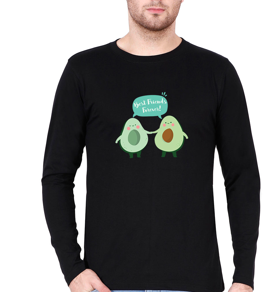 Avocado BFF Full Sleeves T-Shirt for Men-Black-Ektarfa.online
