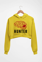 Load image into Gallery viewer, Mindhunter Crop HOODIE FOR WOMEN-Mustard Yellow-Ektarfa.online
