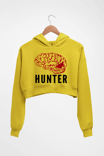 Mindhunter Crop HOODIE FOR WOMEN-Mustard Yellow-Ektarfa.online