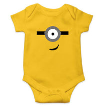 Load image into Gallery viewer, Minion Smile Kids Romper For Baby Boy/Girl-0-5 Months(18 Inches)-Yellow-Ektarfa.online
