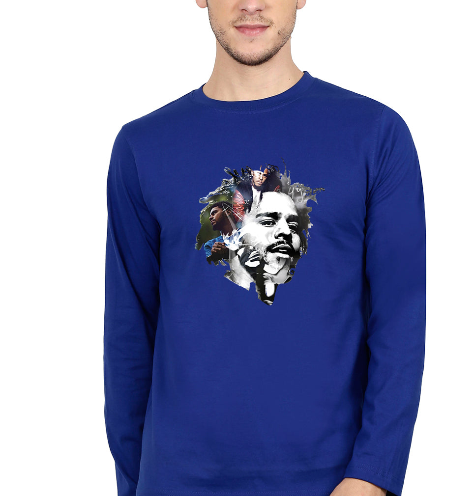 J. Cole Full Sleeves T-Shirt for Men-Royal Blue-Ektarfa.online