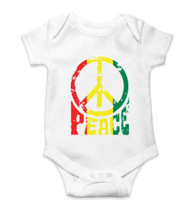 Load image into Gallery viewer, Bob Marley Peace Kids Romper For Baby Boy/Girl-0-5 Months(18 Inches)-White-Ektarfa.online
