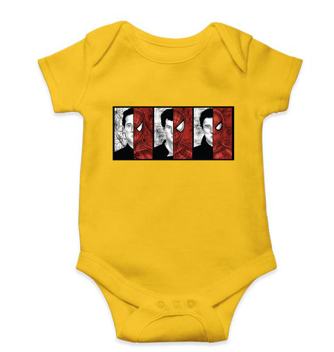 Spiderman Superhero Kids Romper For Baby Boy/Girl-Yellow-Ektarfa.online
