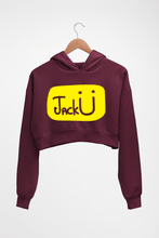 Load image into Gallery viewer, Jack u Crop HOODIE FOR WOMEN-Maroon-Ektarfa.online
