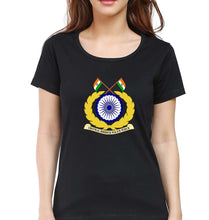 Load image into Gallery viewer, CRPF T-Shirt for Women-Black-Ektarfa.online
