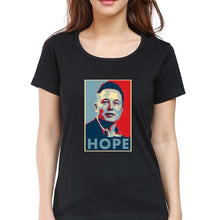 Load image into Gallery viewer, Elon Musk Hope T-Shirt for Women-Black-Ektarfa.online
