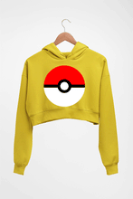 Load image into Gallery viewer, Pokémon Crop HOODIE FOR WOMEN-Mustard yellow-Ektarfa.online
