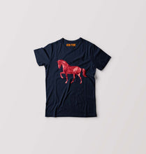 Load image into Gallery viewer, HORSE Kids T-Shirt for Boy/Girl-Navy Blue-Ektarfa.online
