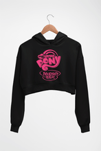 Load image into Gallery viewer, My Little Pony Crop HOODIE FOR WOMEN-Black-Ektarfa.online
