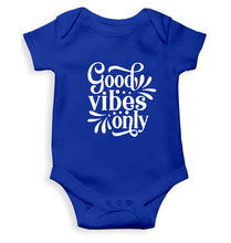 Load image into Gallery viewer, Good Vibes Only Kids Romper For Baby Boy/Girl-0-5 Months(18 Inches)-Royal Blue-Ektarfa.online
