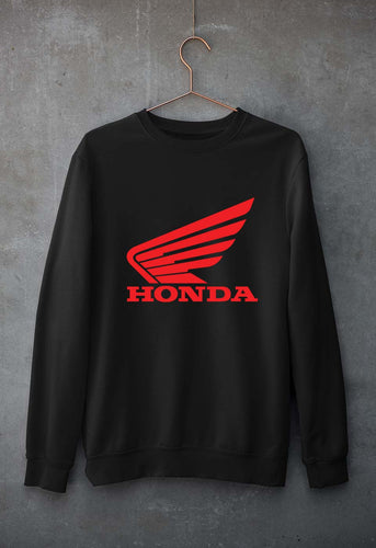 Honda Unisex Sweatshirt for Men/Women-Black-Ektarfa.online