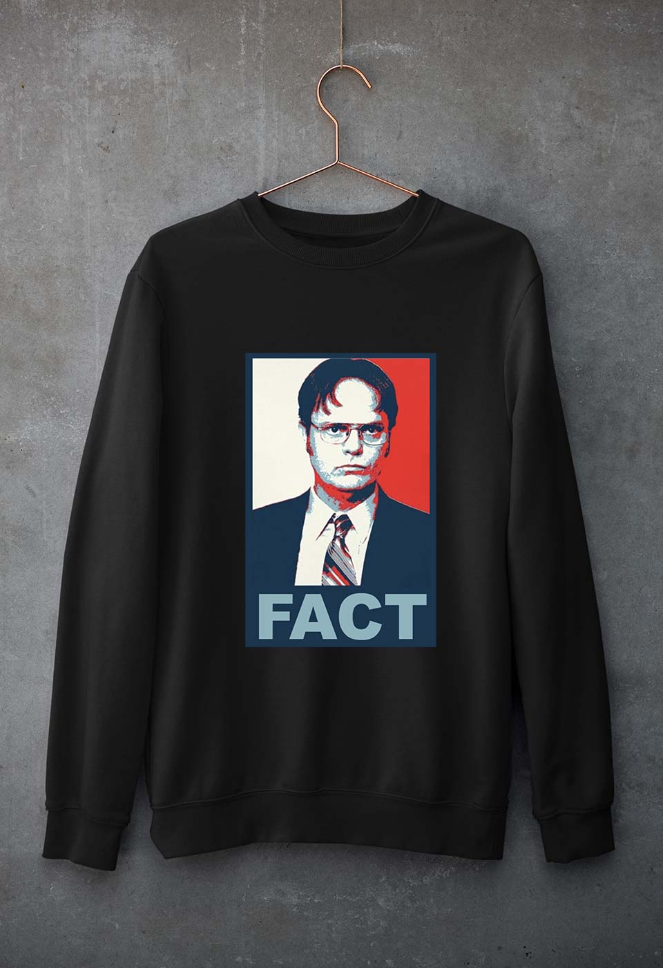 Dwight Schrute Fact Unisex Sweatshirt for Men/Women-Black-Ektarfa.online