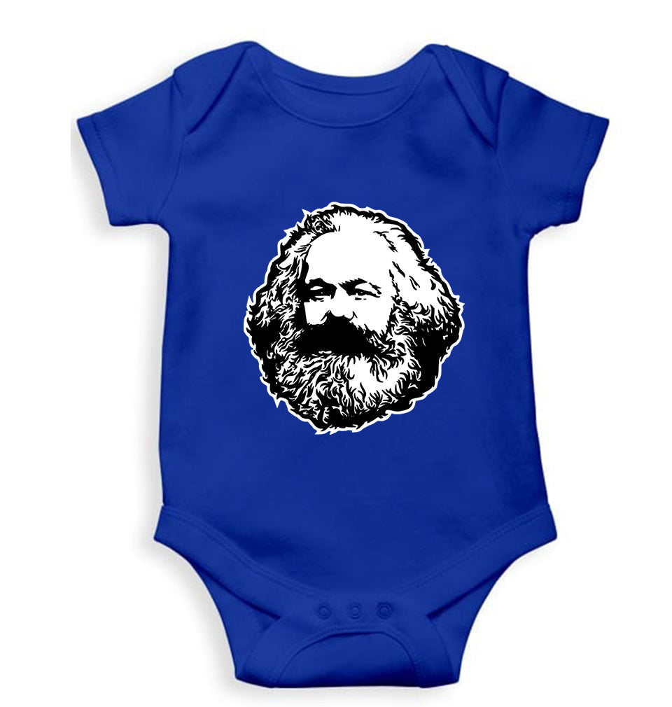 Karl Marx Kids Romper For Baby Boy/Girl-Royal Blue-Ektarfa.online