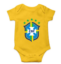 Load image into Gallery viewer, Brazil Football Kids Romper For Baby Boy/Girl-Yellow-Ektarfa.online
