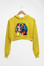 Load image into Gallery viewer, Dog Crop HOODIE FOR WOMEN-Mustard yellow-Ektarfa.online

