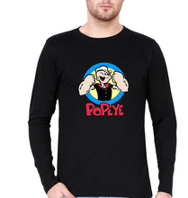 Load image into Gallery viewer, Popeye Full Sleeves T-Shirt for Men-Black-Ektarfa.online
