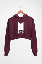 Load image into Gallery viewer, BTS Crop HOODIE FOR WOMEN-Maroon-Ektarfa.online
