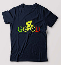 Load image into Gallery viewer, Cycling Good T-Shirt for Men-Navy Blue-Ektarfa.online
