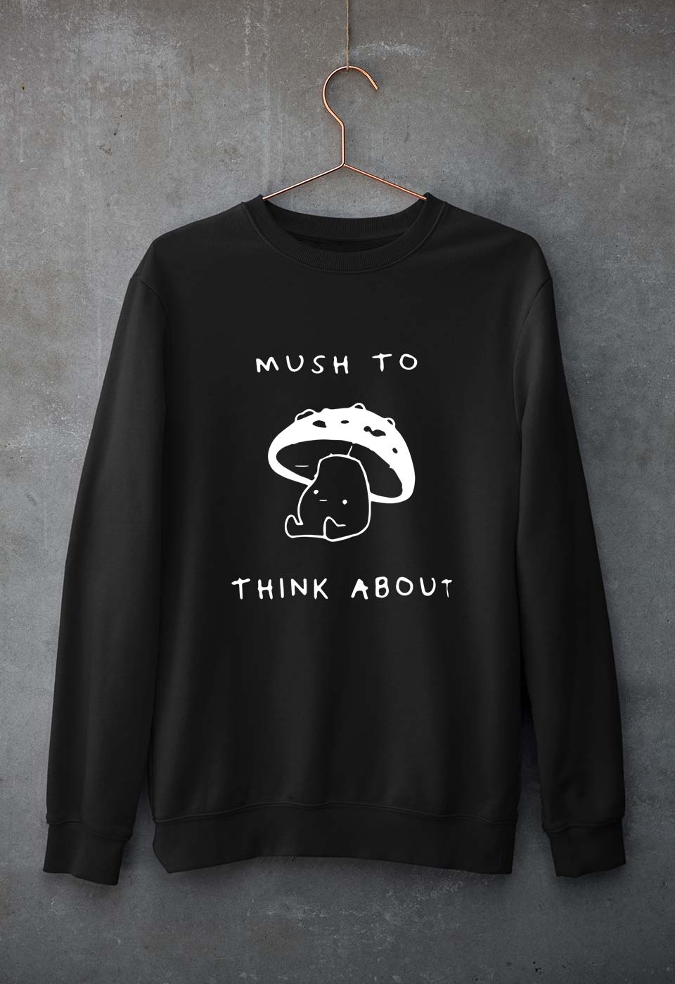 Mushroom Unisex Sweatshirt for Men/Women-Black-Ektarfa.online