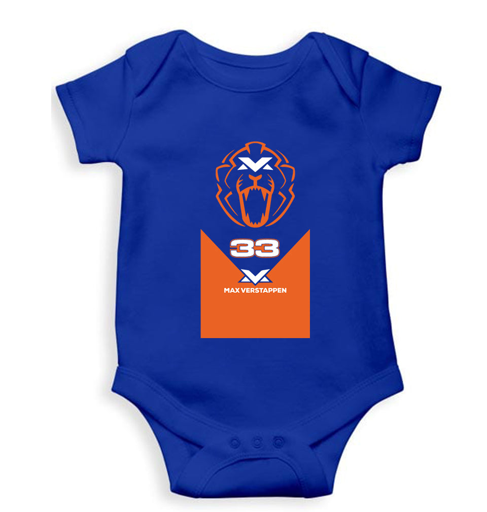 Max Verstappen Kids Romper For Baby Boy/Girl-Royal Blue-Ektarfa.online